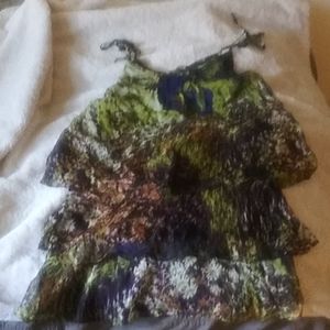 Chiffon dress/top bohemian artfull print